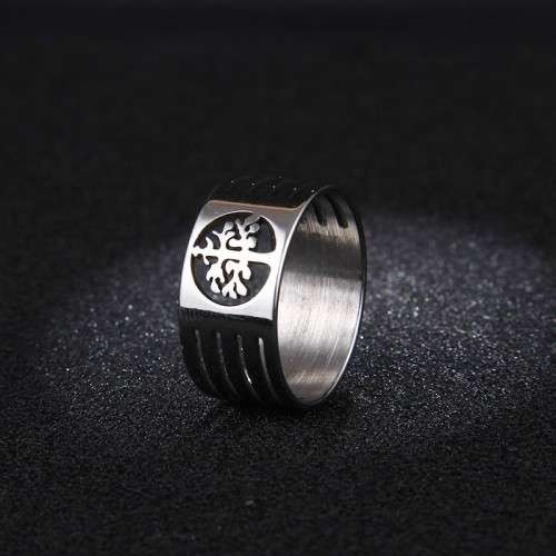 RETAIL PRICE: R 999 Titanium (NEVER FADE)"Tree Of Life" Ring Size 10 US (SILVER ONLY)