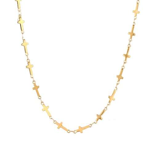 RETAIL PRICE:R1 099 (NEVER FADE) Titanium Cross Necklace 60cm (SILVER ONLY)