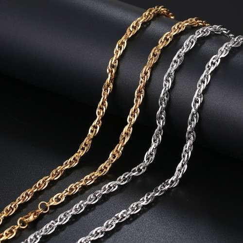 Retail Price:R1 099 (NEVER FADE) Titanium Wheat Necklace 60 cm (SILVER ONLY)