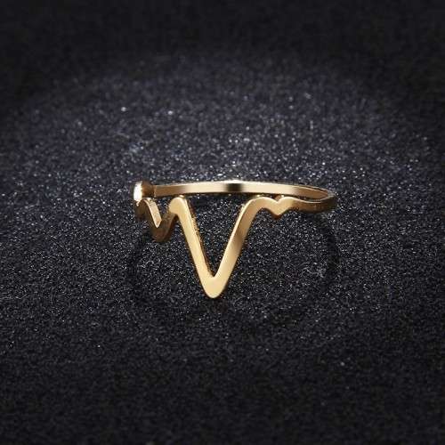 RETAIL PRICE:R 999 (NEVER FADE) Titanium Heartbeat Ring Size 10 US(SILVER ONLY)