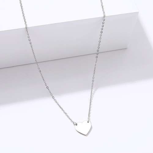 RETAIL PRICE:R 999 (NEVER FADE) Titanium Heart Necklace 45 cm (SILVER ONLY)