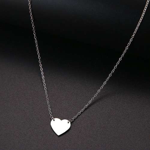 RETAIL PRICE:R 999 (NEVER FADE) Titanium Heart Necklace 45 cm (SILVER ONLY)