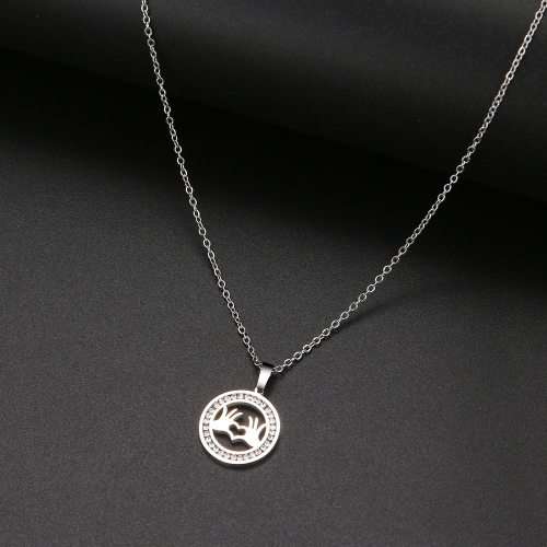 RETAIL PRICE:R 1099 (NEVER FADE) Titanium Heart with Hands Necklace (SILVER ONLY)