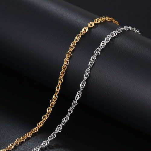 Retail Price: R 1 099 (NEVER FADE) Titanium Singapore Bracelet 22 cm (GOLD ONLY)
