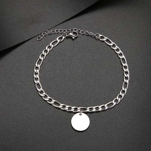 RETAIL PRICE: R 1 599 (NEVER FADE) Titanium "Engrave-able Disk" Bracelet 18 cm (GOLD ONLY)