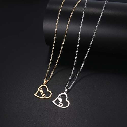 RETAIL PRICE:R 1099 (NEVER FADE) Titanium "Love Heart" Necklace 45 cm (GOLD ONLY)