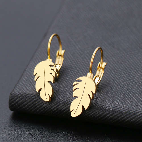 Titanium "Feather" (NEVER FADE) Earrings (SILVER ONLY)