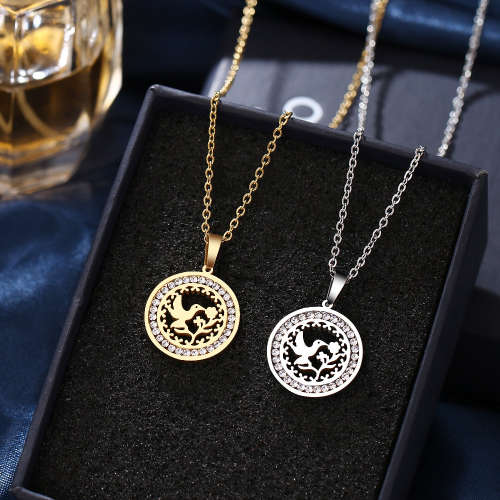 RETAIL PRICE: R 1099 (NEVER FADE) Titanium  `Dove` Necklace 45 cm  (GOLD ONLY)