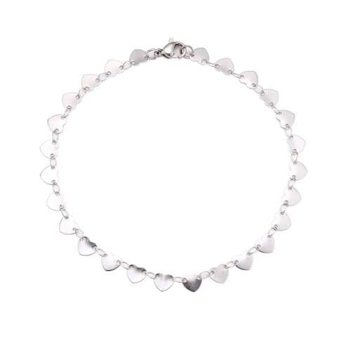 RETAIL PRICE: R 1 599 (NEVER FADE) Titanium `Hearts` Charm Bracelet 22 cm (SILVER ONLY)