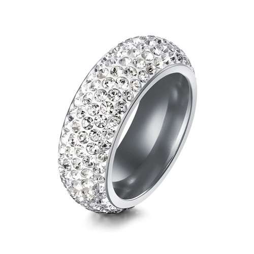 TITANIUM (NEVER FADE) Swarovski Diamonds Ring (SILVER ONLY)