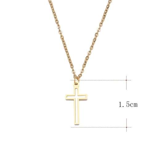TITANIUM (NEVER FADE) Cross Necklace 45 cm (SILVER ONLY)