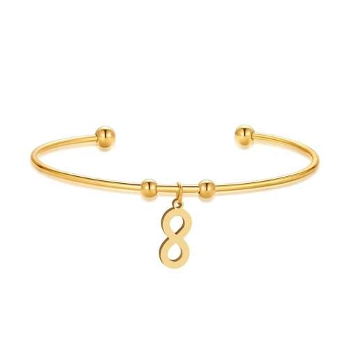 RETAIL PRICE: R 1299 Titanium (NEVER FADE) `Infinity` Charm Bangle (SILVER ONLY )