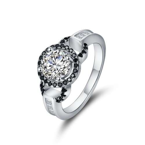 *925 STERLING SILVER 1.5CT HALO RING*
