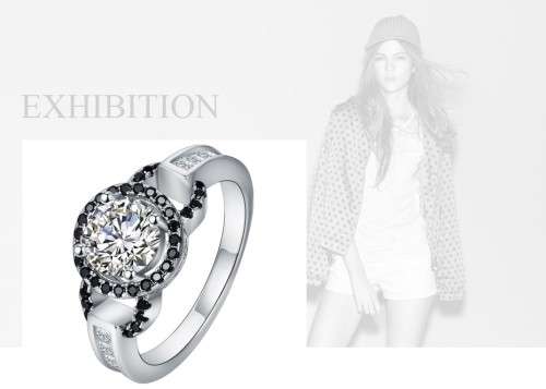 *925 STERLING SILVER 1.5CT HALO RING*
