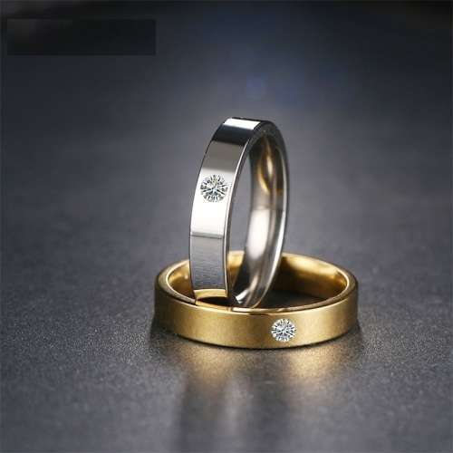 TITANIUM (NEVER FADE) Ring With Swarovski Crystal  (SILVER ONLY)