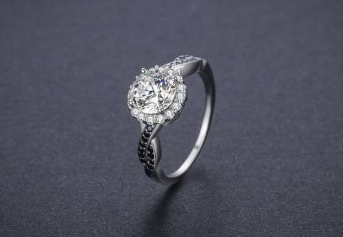 *1.5ct SOLID 925 STERLING SILVER INFINITY HALO RING*