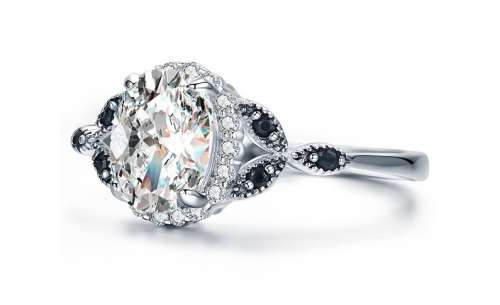 * 1 CT SOLID 925 STERLING SILVER OVAL CUT RING*