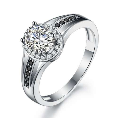 * 0.75CT SOLID 925 STERLING SILVER RING*