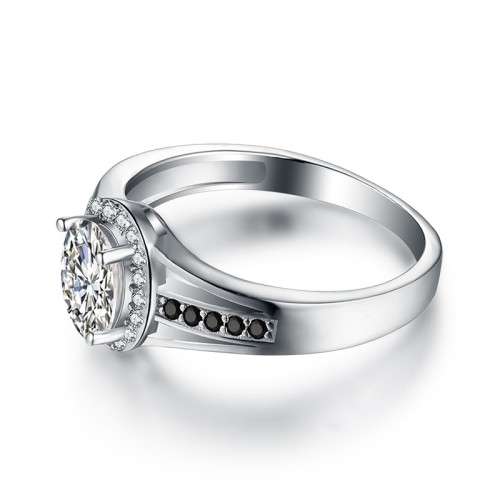 * 0.75CT SOLID 925 STERLING SILVER RING*