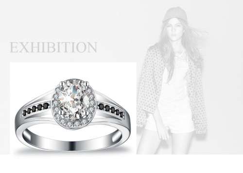 * 0.75CT SOLID 925 STERLING SILVER RING*