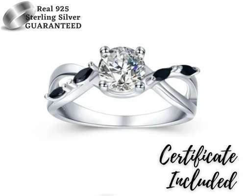 *(CLEARANCE SALE) 1 CT SOLID 925 STERLING SILVER RING*