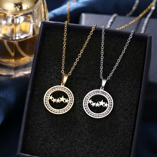 TITANIUM (NEVER FADE) Star Necklace 45 cm (SILVER ONLY)