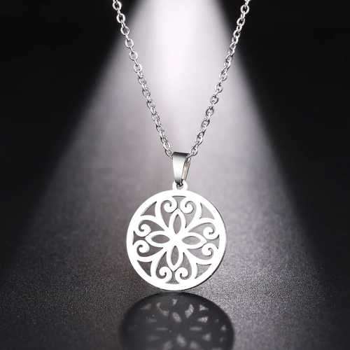 TITANIUM (NEVER FADE) Vintage Pattern Necklace 45 cm (GOLD ONLY)