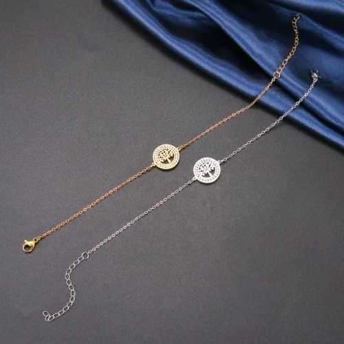 TITANIUM (NEVER FADE) "Tree of Life" Bracelet 19 cm (SILVER ONLY)