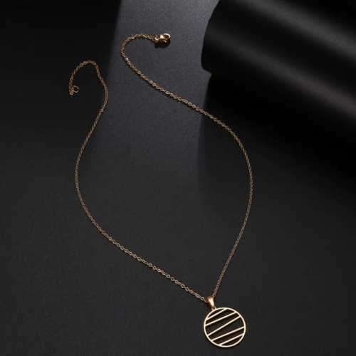 TITANIUM (NEVER FADE) Pattern Necklace 45 cm (SILVER ONLY)