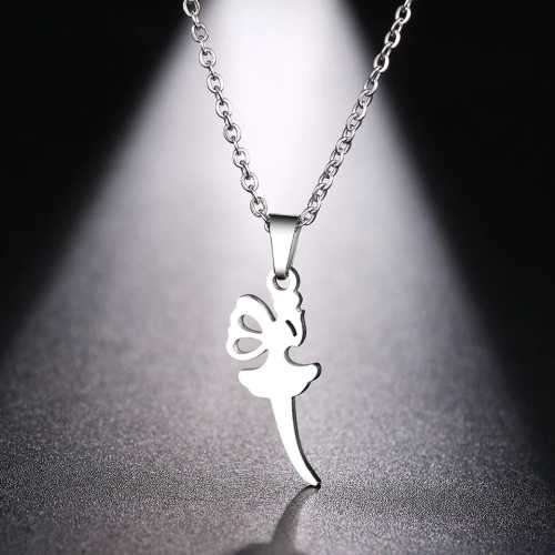 TITANIUM (NEVER FADE) Fairy Necklace 45 cm (SILVER ONLY)