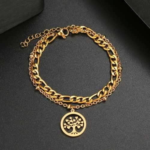 TITANIUM (NEVER FADE) Tree of Love Bracelet 20cm (SILVER ONLY)