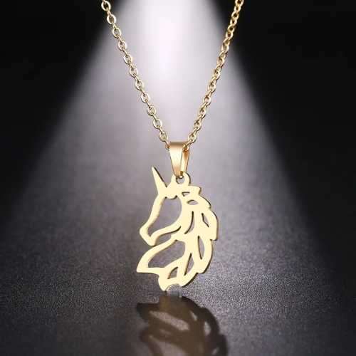 TITANIUM (NEVER FADE) UNICORN Necklace 45 cm (SILVER ONLY)