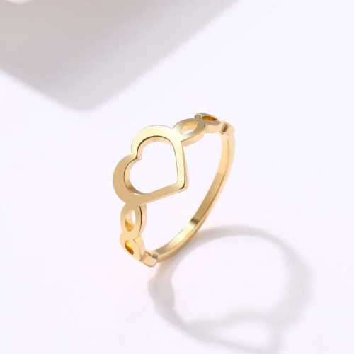 TITANIUM (NEVER FADE) HEART Ring SIZE 10 US (SILVER ONLY)