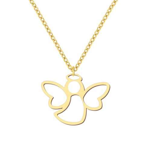 TITANIUM (NEVER FADE) ANGEL Necklace 45cm (SILVER ONLY)