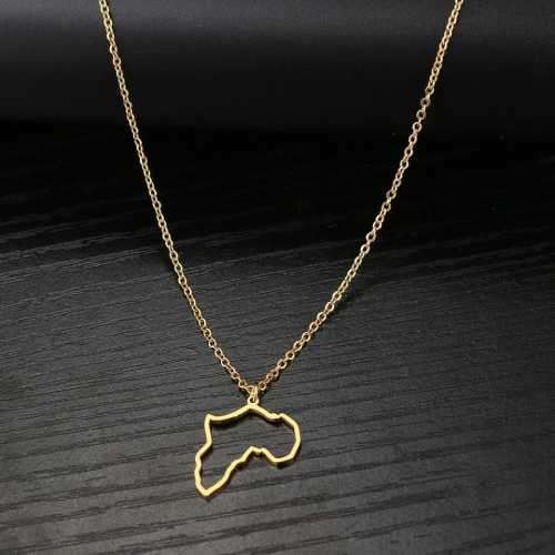 TITANIUM (NEVER FADE) AFRICA Necklace 45cm (SILVER ONLY)