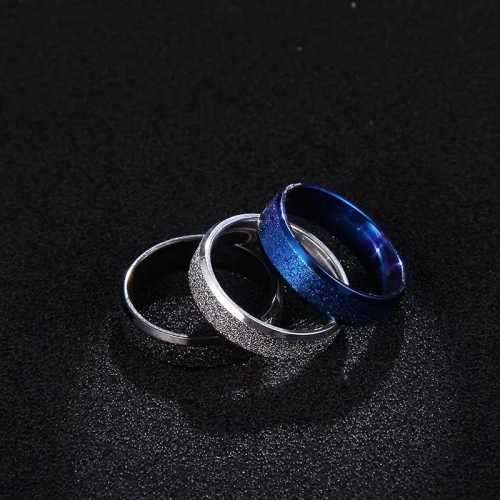 TITANIUM (NEVER FADE) FROSTED Ring SIZE 8 US (SILVER ONLY)