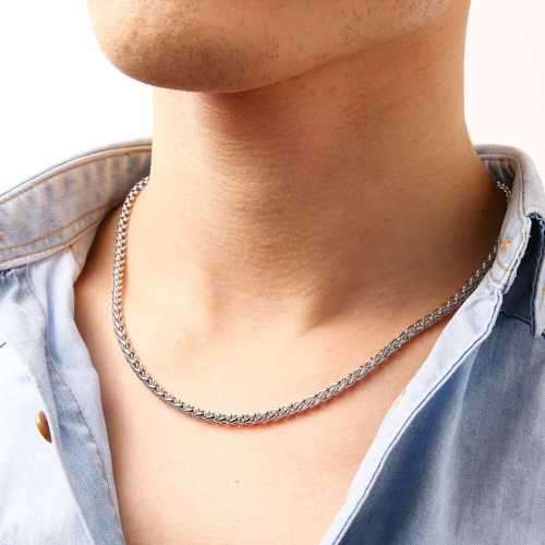 TITANIUM (NEVER FADE) ROLY POLY Necklace 60cm (SILVER ONLY)