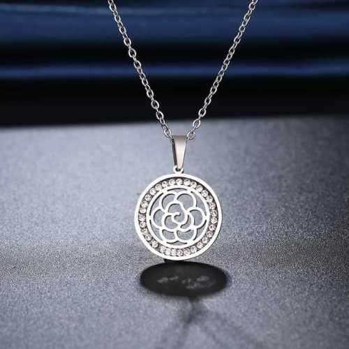 Retail Price R999 TITANIUM (NEVER FADE) `FLOWER` Necklace 45cm (SILVER ONLY)