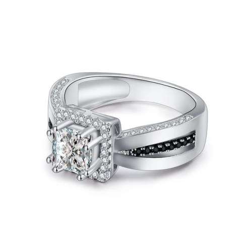 Retail Price R2899 1.5 CT SOLID 925 STERLING SILVER MODERN RING SIZE 6 US
