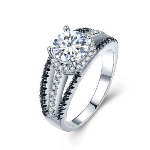 Retail Price R2499 1CT SOLID 925 STERLING SILVER MODERN RING SIZE 8 US