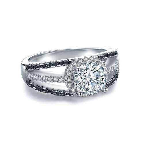 Retail Price R2499 1CT SOLID 925 STERLING SILVER MODERN RING SIZE 8 US