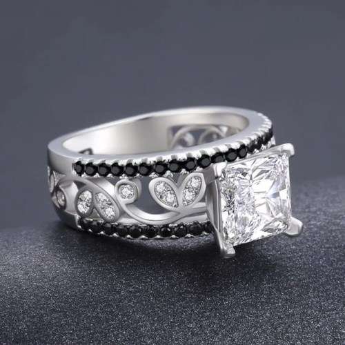 *CLEARANCE SALE* 1CT SOLID 925 STERLING SILVER MODERN RING SIZE 10 US
