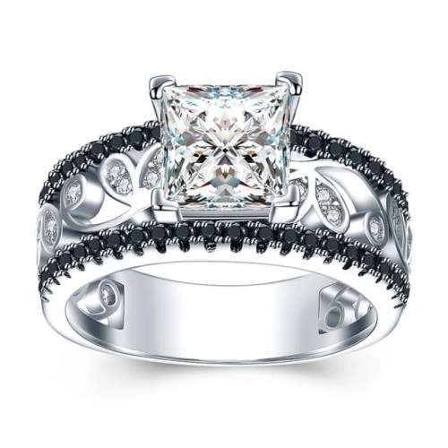 *CLEARANCE SALE* 1CT SOLID 925 STERLING SILVER MODERN RING SIZE 10 US