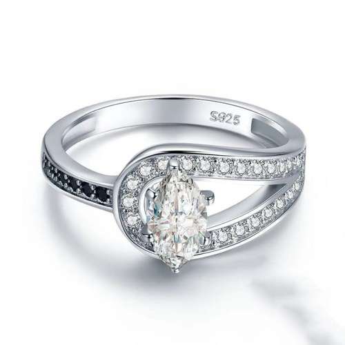 *CLEARANCE SALE* 1.25CT SOLID 925 STERLING SILVER MODERN RING SIZE 9 US