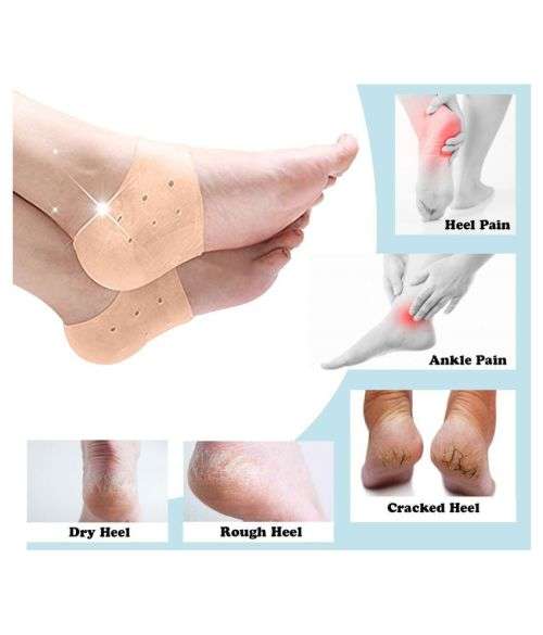 Heel Anti Crack Orthopedic Pain Reliever Silicone Protector/Socks