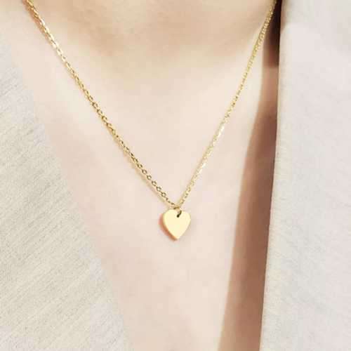 Retail Price R899 TITANUIM (NEVER FADE) SOLID HEART Necklace 45cm (SILVER ONLY)