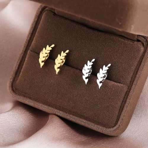Retail Price R649 TITANIUM (NEVER FADE) LEAF Earrings (GOLD ONLY)