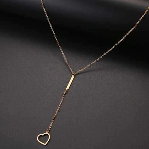 Retail Price R1399 TITANIUM (NEVER FADE) HOLLOW HEART Necklace  (GOLD ONLY)
