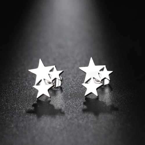 Retail Price R499 TITANIUM (NEVER FADE) THREE STARTS Earrings (SILVER ONLY)