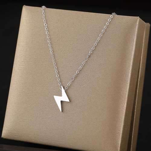 Retail Price R1099 TITANIUM (NEVER FADE) LIGHTNING Necklace 45cm (SILVER ONLY)